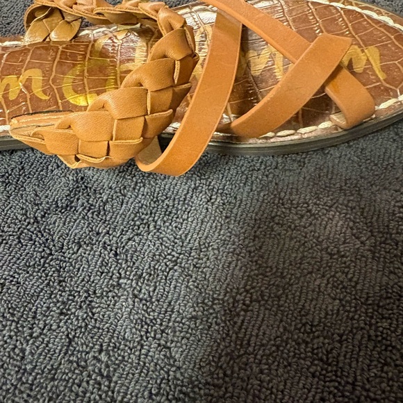 Sam Edelman Brown Garvie Braided Strap Flat Sandals Size 6.5 M - Picture 13 of 15